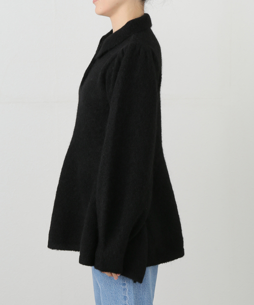 SLOBE IENA(スローブイエナ)の「ペプラムニット(ニット/セーター・レディース・チャコールグレー/ブラック・FREE)」の10枚目の写真