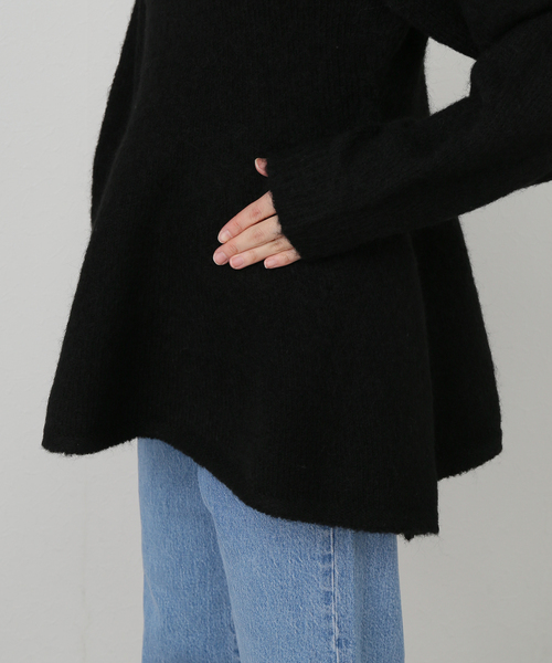 SLOBE IENA(スローブイエナ)の「ペプラムニット(ニット/セーター・レディース・チャコールグレー/ブラック・FREE)」の13枚目の写真