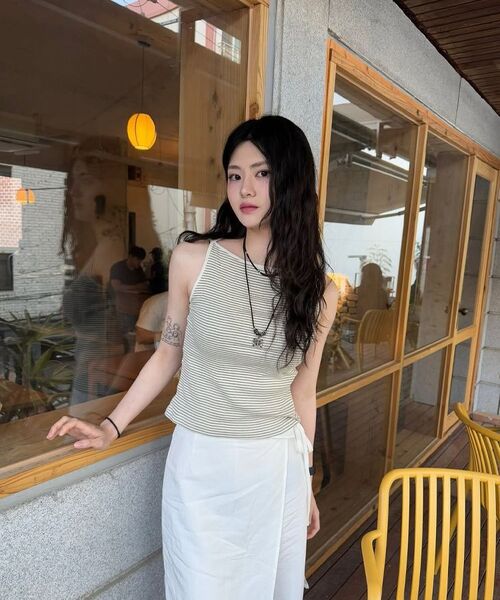 WEDNESDAYOASISFORWOMEN（ウェンズデー オアシス フォー ウーマン）の「デイジーレイヤードラップスカートパンツ_ホワイト(W25-PT17)（その他パンツ・レディース・ホワイト・SMALL/MEDIUM）」の12枚目の写真