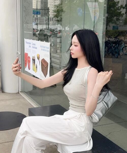 WEDNESDAYOASISFORWOMEN（ウェンズデー オアシス フォー ウーマン）の「デイジーレイヤードラップスカートパンツ_ホワイト(W25-PT17)（その他パンツ・レディース・ホワイト・SMALL/MEDIUM）」の11枚目の写真