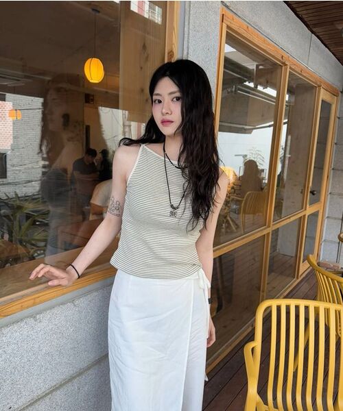 WEDNESDAYOASISFORWOMEN（ウェンズデー オアシス フォー ウーマン）の「デイジーレイヤードラップスカートパンツ_ホワイト(W25-PT17)（その他パンツ・レディース・ホワイト・SMALL/MEDIUM）」の17枚目の写真
