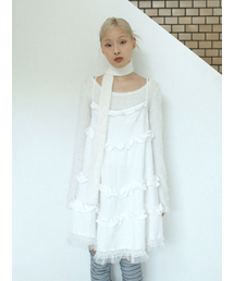 UGLY SHADOW | レースヨルドレス（ホワイト）(ワンピース)