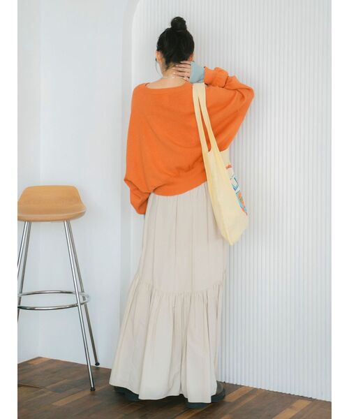 Ungrid(アングリッド)の「コットン混ショートルーズニット(ニット/セーター・レディース・オレンジ/イエロー/ライトグレー/ブラウン・FREE)」の10枚目の写真