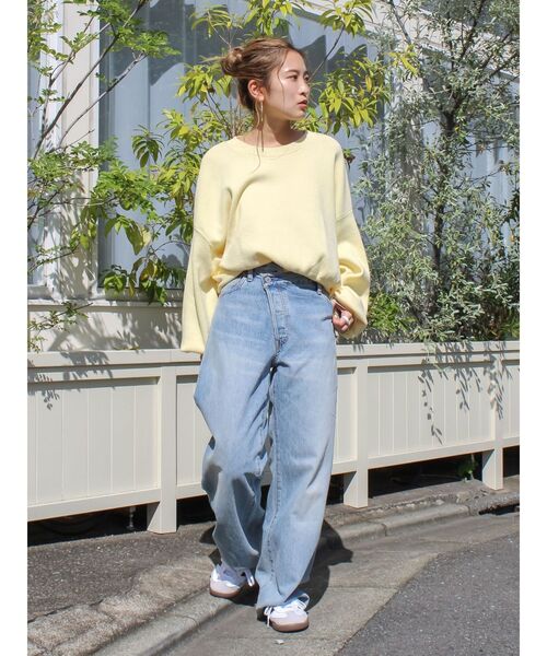 Ungrid(アングリッド)の「コットン混ショートルーズニット(ニット/セーター・レディース・オレンジ/イエロー/ライトグレー/ブラウン・FREE)」の21枚目の写真