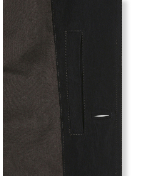 BESLOW(ビースロー)の「COLLARLESS JACKET LUSTRE BLACK(テーラードジャケット・メンズ・その他・SMALL/MEDIUM/LARGE/X-LARGE)」の4枚目の写真