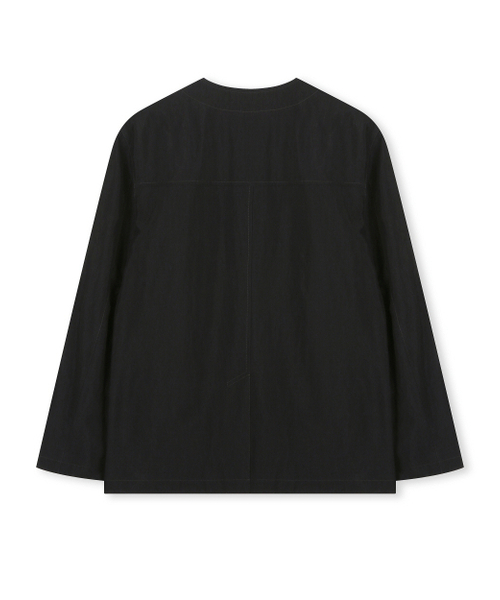 BESLOW(ビースロー)の「COLLARLESS JACKET LUSTRE BLACK(テーラードジャケット・メンズ・その他・SMALL/MEDIUM/LARGE/X-LARGE)」の6枚目の写真