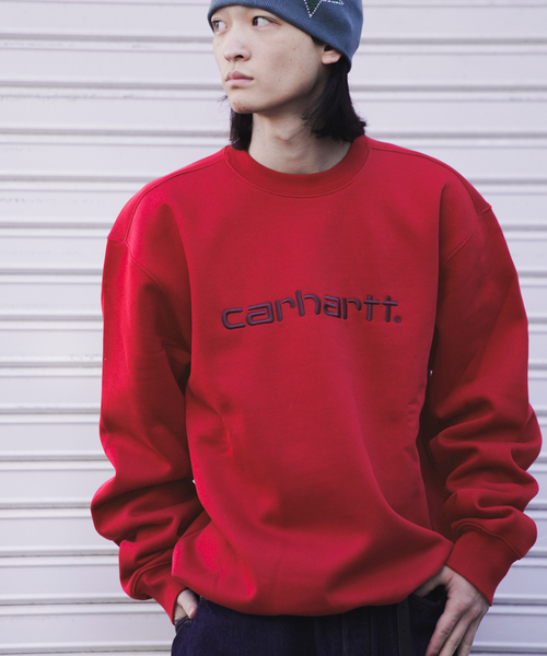 Carhartt WIP（カーハートダブリューアイピー）の「CARHARTT WIP / カーハート ダブリューアイピー CARHARTT SWEATSHIRT（スウェット・メンズ・レッド/ネイビー・LARGE/MEDIUM）」の6枚目の写真