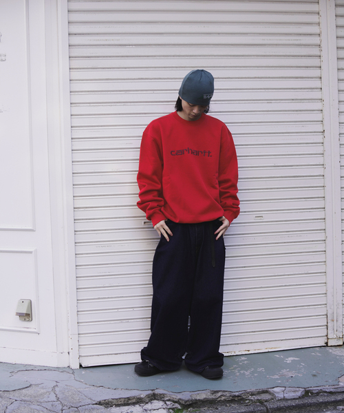 Carhartt WIP（カーハートダブリューアイピー）の「CARHARTT WIP / カーハート ダブリューアイピー CARHARTT SWEATSHIRT（スウェット・メンズ・レッド/ネイビー・LARGE/MEDIUM）」の16枚目の写真