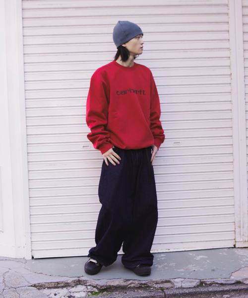 Carhartt WIP（カーハートダブリューアイピー）の「CARHARTT WIP / カーハート ダブリューアイピー CARHARTT SWEATSHIRT（スウェット・メンズ・レッド/ネイビー・LARGE/MEDIUM）」の17枚目の写真