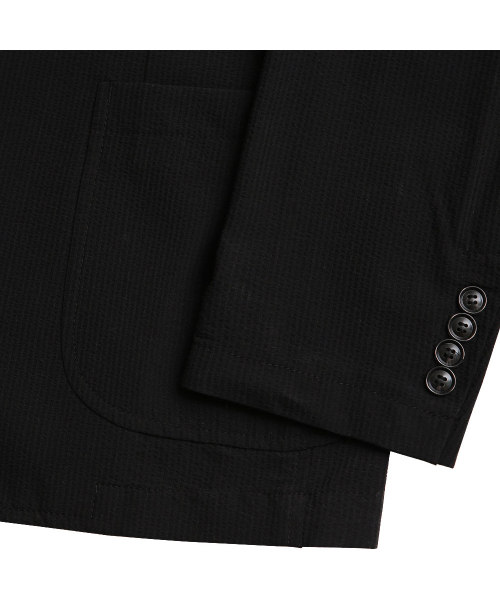 sortie（ソルティ）の「Summer Wool Seersucker Jacket (Black)（テーラードジャケット・メンズ・その他・MEDIUM/LARGE/X-LARGE）」の6枚目の写真