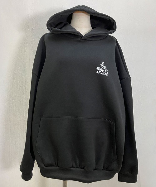 VIVID LADY(ビビッドレディー)の「裏起毛 グラフィティロゴ オーバーサイズパーカー(パーカー・レディース・ブラック/ホワイト/グレー・FREE)」の19枚目の写真