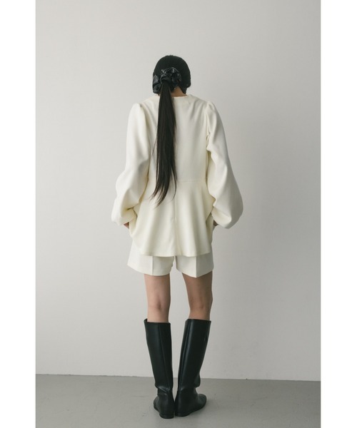 コーデュロイペプラムショートオールインワン（つなぎ/オールインワン