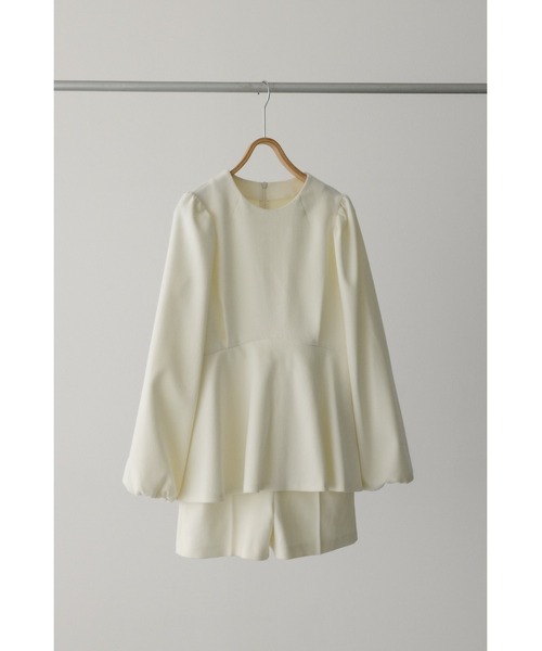 STYLEMIXER(スタイルミキサー)の「コーデュロイペプラムショートオールインワン(つなぎ/オールインワン・レディース・ホワイト/ブラック・SMALL/MEDIUM)」の12枚目の写真