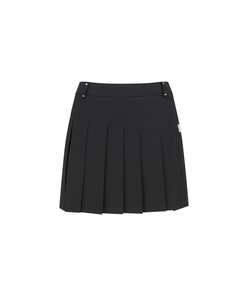ANEW GOLF(アニューゴルフ)の「W LOGO BAND POINT PLEATS SQ_BK(スカート・レディース・その他・MEDIUM/LARGE)」の1枚目の写真