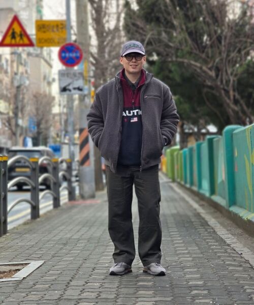 ENDOOR(エンドア)の「Vtg Evening stripe polo shirt (vtg burgundy)(ポロシャツ・メンズ・その他・1/2)」の7枚目の写真