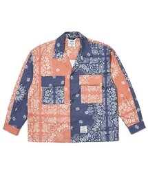 STIGMA（スティグマ）の「23 PAISLEY WASHED TWILL JACKET ORANGE/NAVY（その他アウター）」