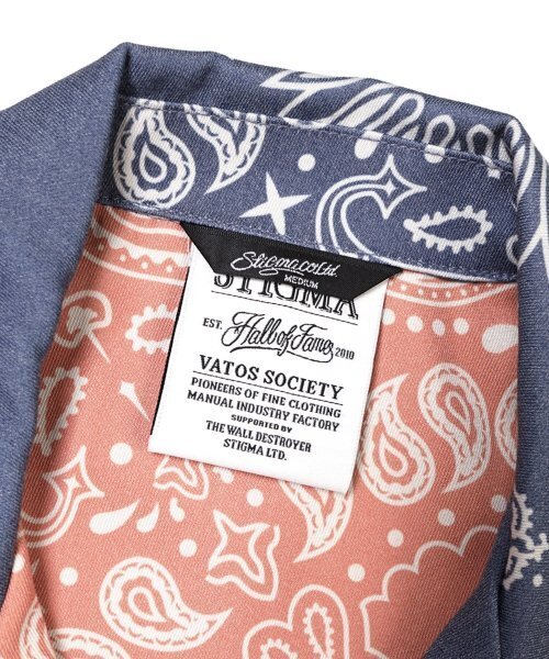 STIGMA（スティグマ）の「23 PAISLEY WASHED TWILL JACKET ORANGE/NAVY（その他アウター・メンズ・その他・LARGE/MEDIUM/X-LARGE）」の3枚目の写真