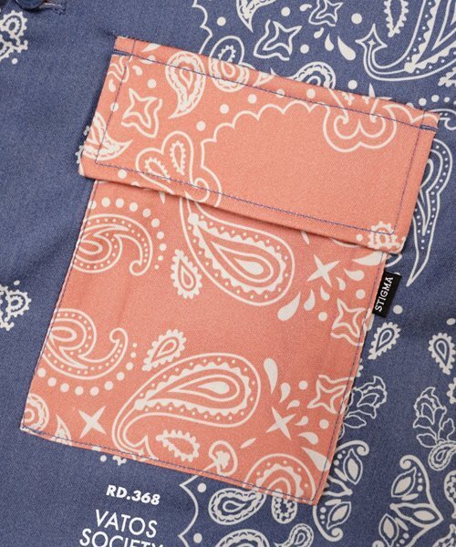 STIGMA（スティグマ）の「23 PAISLEY WASHED TWILL JACKET ORANGE/NAVY（その他アウター・メンズ・その他・LARGE/MEDIUM/X-LARGE）」の8枚目の写真