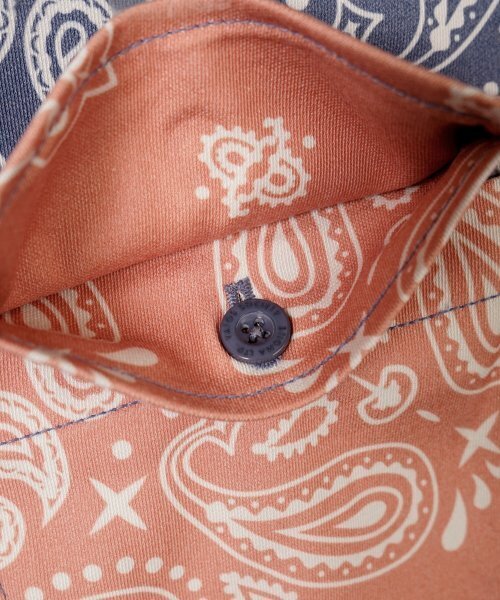 STIGMA（スティグマ）の「23 PAISLEY WASHED TWILL JACKET ORANGE/NAVY（その他アウター・メンズ・その他・LARGE/MEDIUM/X-LARGE）」の9枚目の写真