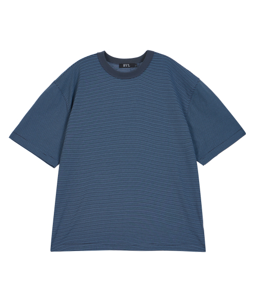 BY.L（バイエル）の「スモールストライプTシャツブルー（Tシャツ/カットソー・メンズ・その他・LARGE/MEDIUM）」の3枚目の写真