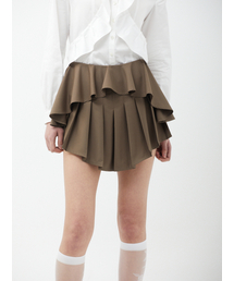 SMIEUR（エスミア）の「Layered Skirt (Brown)（スカート）」