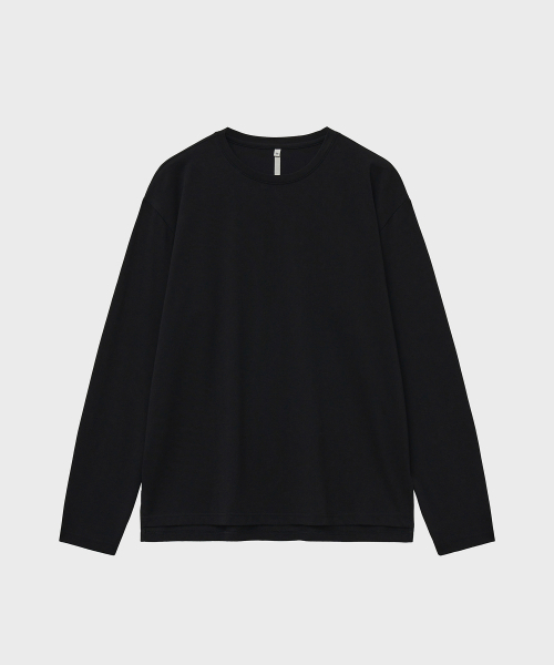 NOIRER(ノイア)の「シルキーブレンドクルーネックTシャツ(ブラック)(Tシャツ/カットソー・メンズ・その他・48/50/52)」の4枚目の写真