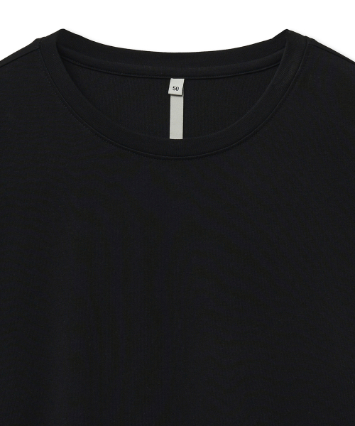 NOIRER(ノイア)の「シルキーブレンドクルーネックTシャツ(ブラック)(Tシャツ/カットソー・メンズ・その他・48/50/52)」の2枚目の写真