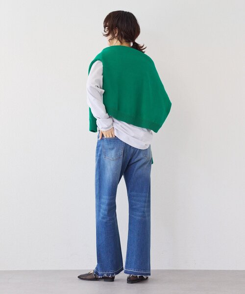 RIVE DROITE（リヴドロワ）の「予約【RIMH（リムエイチ）】カッティングデニム（デニムパンツ・レディース・ブルー/サックスブルー・38/36/34）」の6枚目の写真