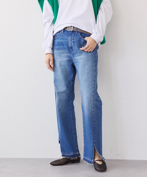 RIVE DROITE（リヴドロワ）の「予約【RIMH（リムエイチ）】カッティングデニム（デニムパンツ・レディース・ブルー/サックスブルー・38/36/34）」の8枚目の写真