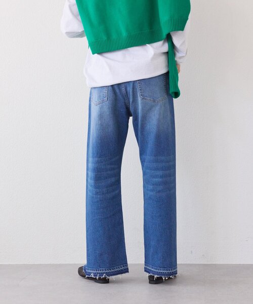 RIVE DROITE（リヴドロワ）の「予約【RIMH（リムエイチ）】カッティングデニム（デニムパンツ・レディース・ブルー/サックスブルー・38/36/34）」の10枚目の写真