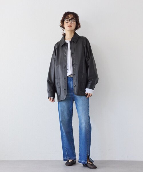 RIVE DROITE（リヴドロワ）の「予約【RIMH（リムエイチ）】カッティングデニム（デニムパンツ・レディース・ブルー/サックスブルー・38/36/34）」の11枚目の写真