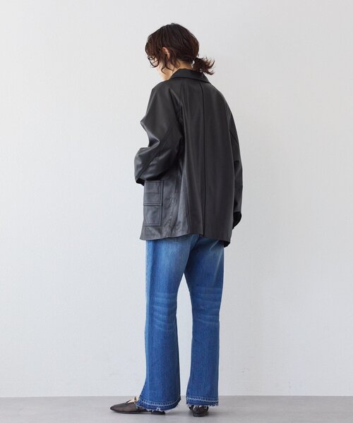 RIVE DROITE（リヴドロワ）の「予約【RIMH（リムエイチ）】カッティングデニム（デニムパンツ・レディース・ブルー/サックスブルー・38/36/34）」の13枚目の写真