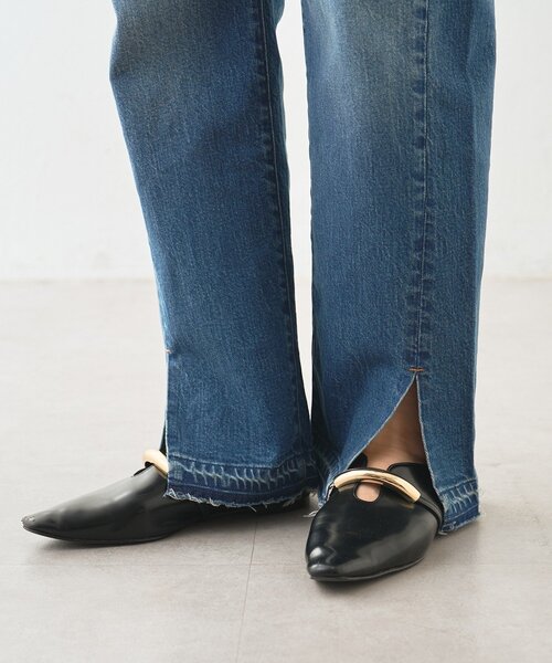 RIVE DROITE（リヴドロワ）の「予約【RIMH（リムエイチ）】カッティングデニム（デニムパンツ・レディース・ブルー/サックスブルー・38/36/34）」の18枚目の写真