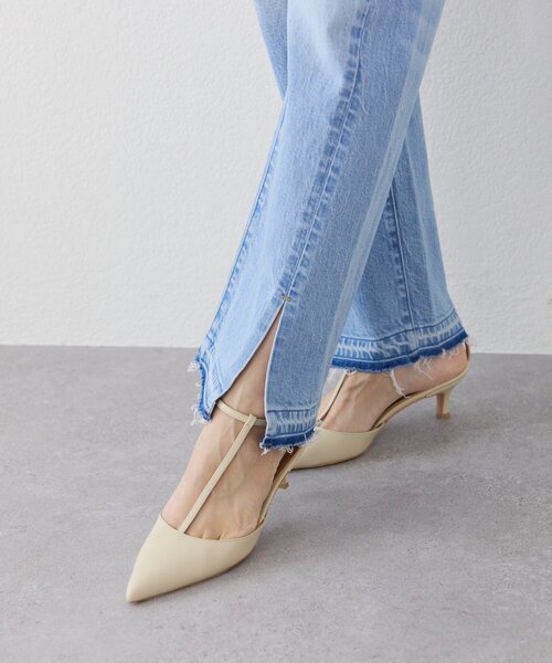 RIVE DROITE（リヴドロワ）の「【RIMH（リムエイチ）】カッティングデニム（デニムパンツ・レディース・ブルー/サックスブルー・38/36/34）」の21枚目の写真