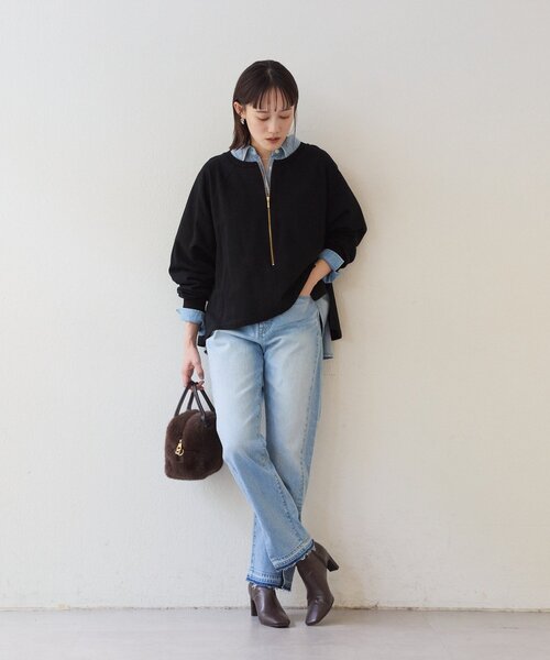 RIVE DROITE（リヴドロワ）の「【RIMH（リムエイチ）】カッティングデニム（デニムパンツ・レディース・ブルー/サックスブルー・38/36/34）」の14枚目の写真