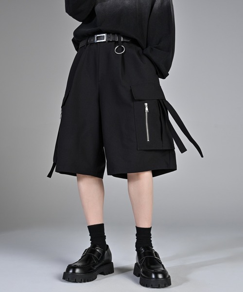 Parachute Cargo Wide Short Slacks / パラシュート カーゴ ワイド