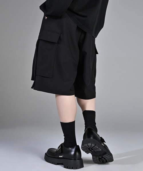 Parachute Cargo Wide Short Slacks / パラシュート カーゴ ワイド