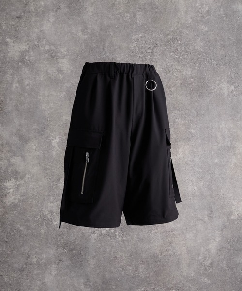 ADRER(アドラー)の「Parachute Cargo Wide Short Slacks / パラシュート カーゴ ワイド ショート スラックス(スラックス・メンズ・ブラック・XS/S/M/L)」の11枚目の写真