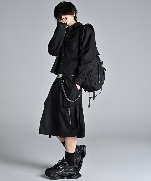 Parachute Cargo Wide Short Slacks / パラシュート カーゴ ワイド