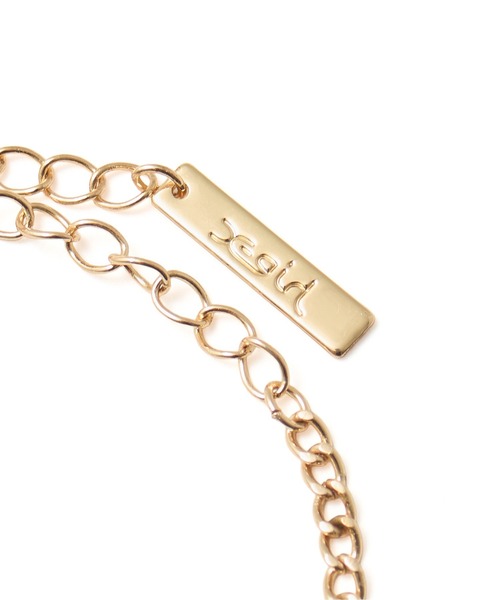 X-girl(エックスガール)の「LOGO AND RHINESTONE NECKLACE(ネックレス・レディース・ゴールド/シルバー・ONE SIZE)」の8枚目の写真