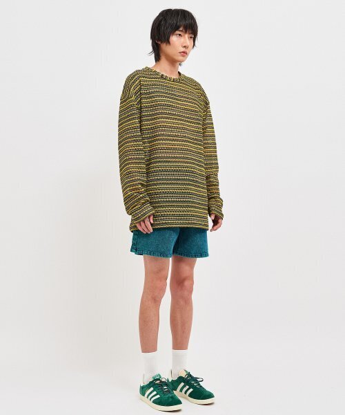 C WEAR BY THE GENIUS(シーウェアバイザジーニアス)の「シースルークラフトニットプルオーバーイエロー(ニット/セーター・メンズ・その他・size3/size1)」の4枚目の写真