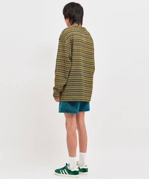 C WEAR BY THE GENIUS(シーウェアバイザジーニアス)の「シースルークラフトニットプルオーバーイエロー(ニット/セーター・メンズ・その他・size3/size1)」の5枚目の写真