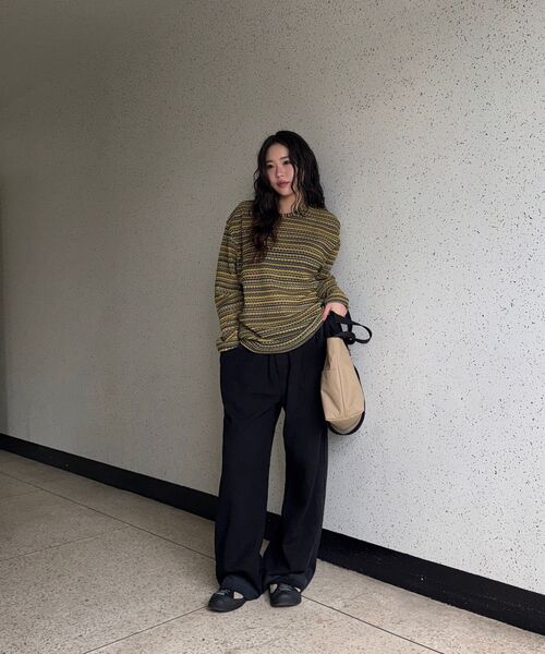 C WEAR BY THE GENIUS(シーウェアバイザジーニアス)の「シースルークラフトニットプルオーバーイエロー(ニット/セーター・メンズ・その他・size3/size1)」の7枚目の写真