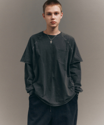 Big Union（ ）の「LAYERED PIGMENT T-SHIRTS / BLACK（Tシャツ/カットソー）」