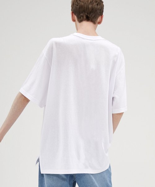 VANNWORKS(バンワークス)の「プレミアムコットンレイヤードスリット半袖Tシャツ (VNCTS230) ホワイト(Tシャツ/カットソー・レディース・その他・X-LARGE/MEDIUM/LARGE)」の3枚目の写真