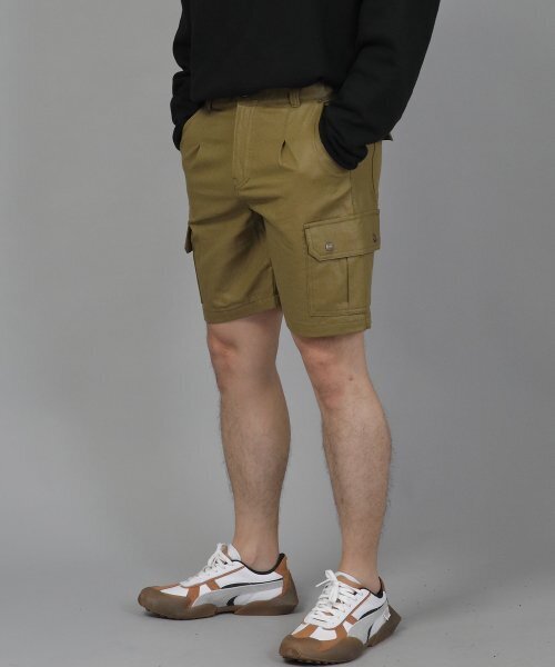 SAINTCREW(セントクルー)の「レトロラインカーゴショーツ RBC-340 コーティングオリーブ(その他パンツ・メンズ・その他・MEDIUM/LARGE/X-LARGE)」の1枚目の写真
