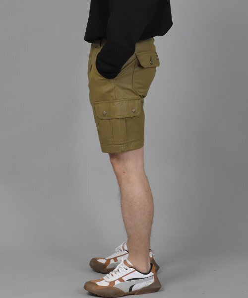 SAINTCREW(セントクルー)の「レトロラインカーゴショーツ RBC-340 コーティングオリーブ(その他パンツ・メンズ・その他・MEDIUM/LARGE/X-LARGE)」の7枚目の写真