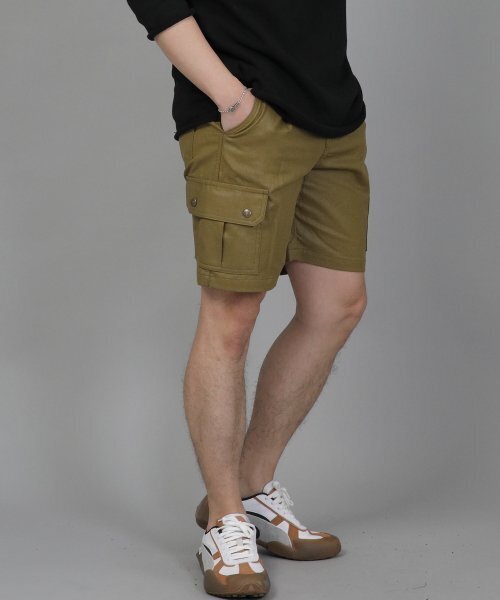 SAINTCREW(セントクルー)の「レトロラインカーゴショーツ RBC-340 コーティングオリーブ(その他パンツ・メンズ・その他・MEDIUM/LARGE/X-LARGE)」の8枚目の写真