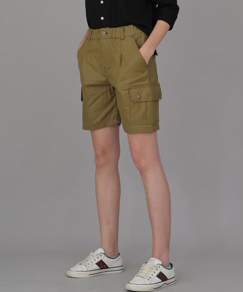 SAINTCREW(セントクルー)の「レトロラインカーゴショーツ RBC-340 コーティングオリーブ(その他パンツ・メンズ・その他・MEDIUM/LARGE/X-LARGE)」の3枚目の写真