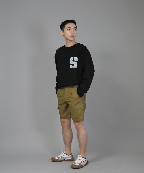 SAINTCREW(セントクルー)の「レトロラインカーゴショーツ RBC-340 コーティングオリーブ(その他パンツ・メンズ・その他・MEDIUM/LARGE/X-LARGE)」の4枚目の写真